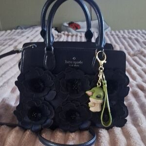 Kate Spade Black Floral Handbag